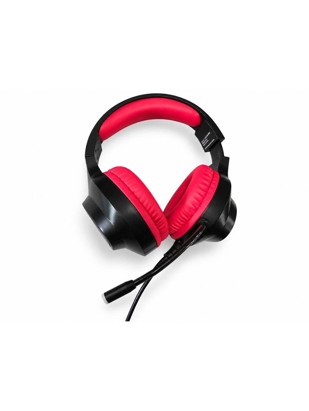 LVLUP Wired Gaming Headset Black Red Over Ear Headphones w/ Mic LU056-BLKRED